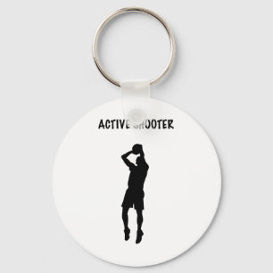 Active Shooter Basketball 6  Key Ring