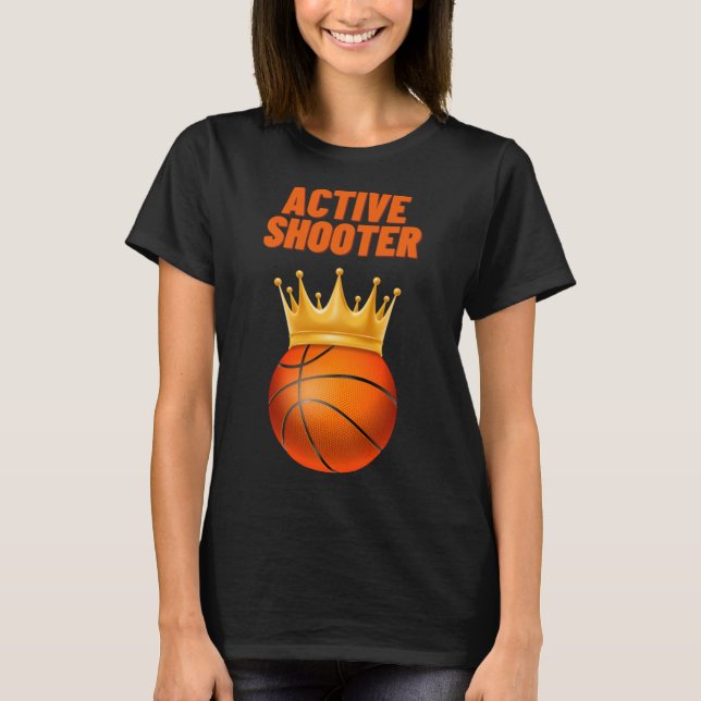 Active Shooter Basketball 7  T-Shirt (Front)