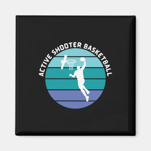 Active Shooter Basketball 9 Magnet