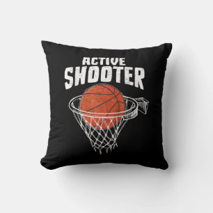 Active Shooter Basketball Lovers Men Women Basketb Cushion