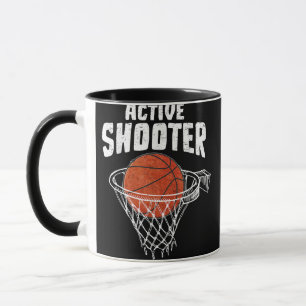 Active Shooter Basketball Lovers Men Women Basketb Mug