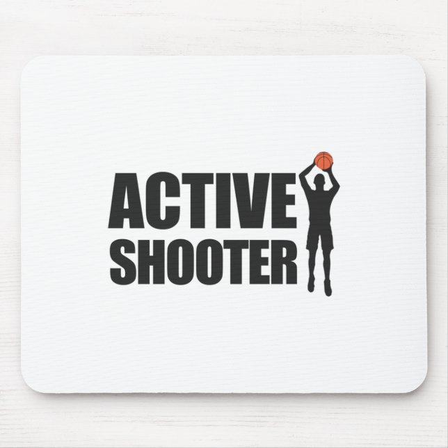 Active Shooter Basketball Player Basketball Active Mouse Pad (Front)