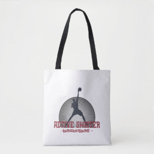 Active Shooter Basketball T-Shirt Tote Bag