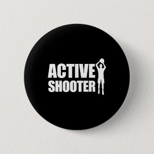 Active Shooter Bysketbyll Player Bysketbyll Active 6 Cm Round Badge
