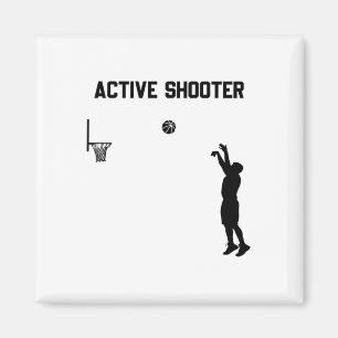 Active Shooter Sketll Lovers Men Women 1 Magnet