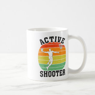 Active Shooter Sketll Player Retro Sket Lover Vint Coffee Mug