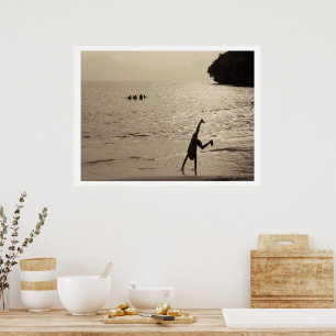 active silhouette poster