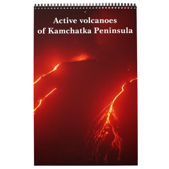 Active volcanoes of Kamchatka Peninsula Calendar (Cover)