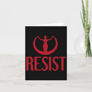 Activism Resist Goddess Astraea Logo Feminist Prid Card