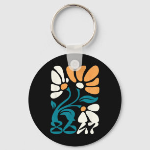 Activism Subtle Groovy Floral Boho Political Prote Key Ring