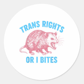 Activist Lgbtq Transgender Equality Trans Rights O Classic Round Sticker