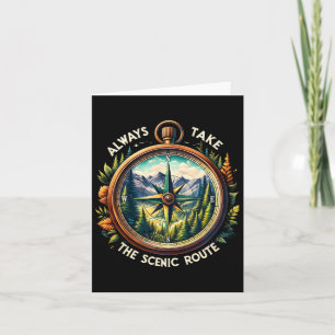 Activities Always Take The Scenic Route Comp Outdo Card