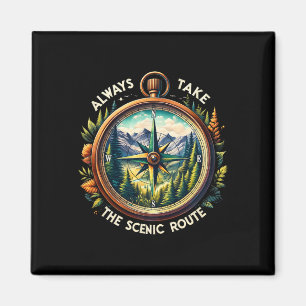 Activities Always Take The Scenic Route Comp Outdo Magnet