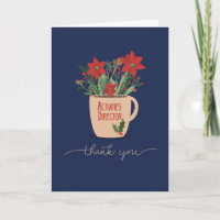 Activities Director Thank You Christmas Poinsettia