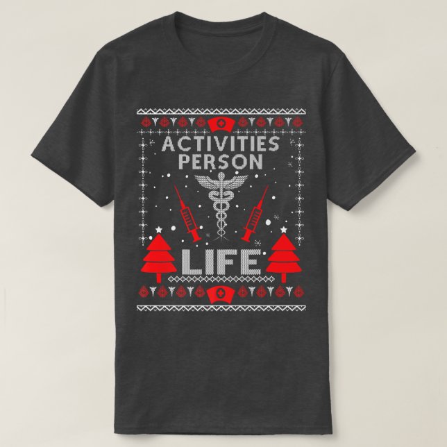 Activities Person Life Ugly Christmas Sweaters Mat (Design Front)