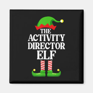 Activity Director Elf Family Matching Group Funny Magnet