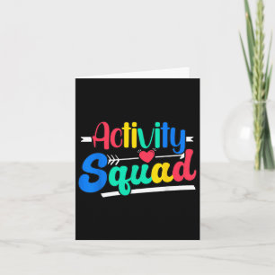 Activity Squad Activity Director Activity Istant Card