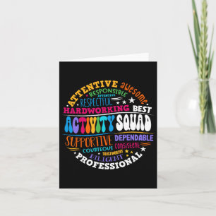 Activity Squad Istant Team Professionals Week Dire Card