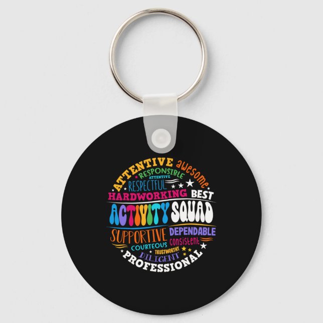 Activity Squad Istant Team Professionals Week Dire Key Ring (Front)