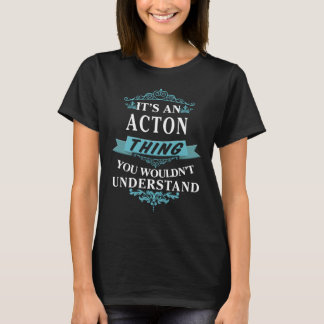 ACTON Name, ACTON family name crest T-Shirt