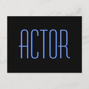 Actor Autograph Card Postcard