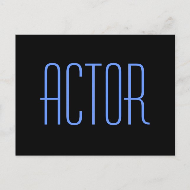 Actor Autograph Card Postcard (Front)