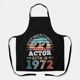 Actor born in 1972 50th Birthday Gift Apron