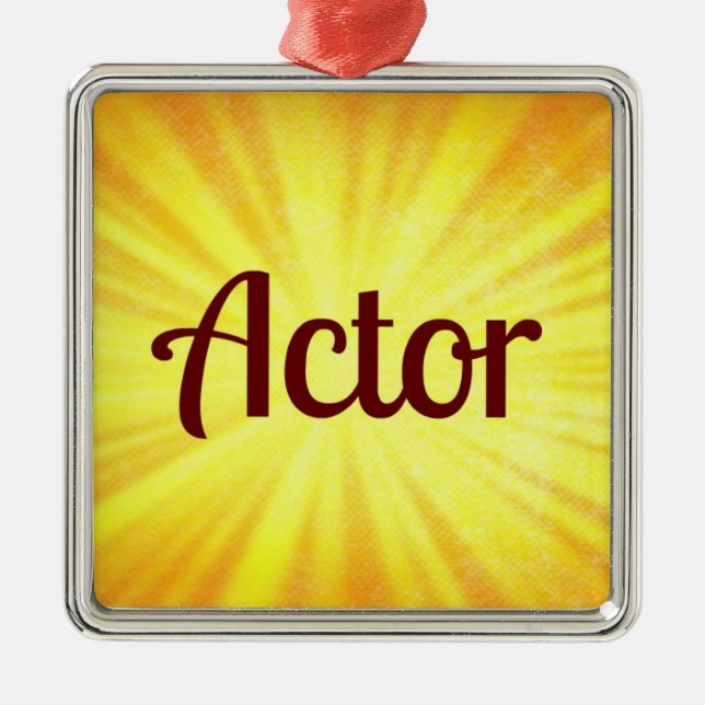 Actor Christmas Ornament (Front)