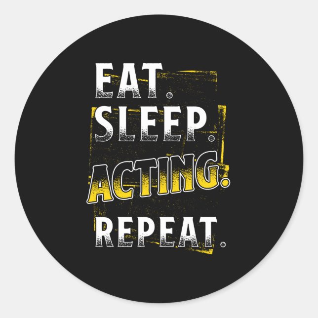 Actor Classic Round Sticker (Front)