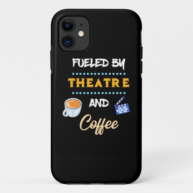 Actor Fuelled By Theatre Coffee Case-Mate iPhone Case (Back)