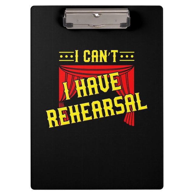 Actor Have Rehearsal Clipboard (Front)