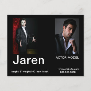 Actor Headshot Affordable Comp  Cards