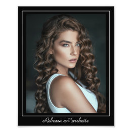 Actor Headshot Template 8x10 Border Acting Prints