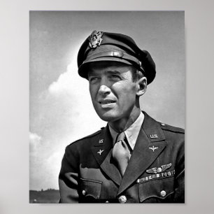 Actor Jimmy Stewart - WW2 Serice with the USAAF Poster