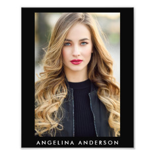 Actor Model 8 x 10 Photo Portfolio Print Blk