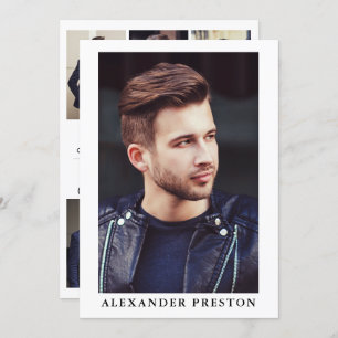 Actor Model Comp Card Zed Card 7 Photo 2 Sided 5x7