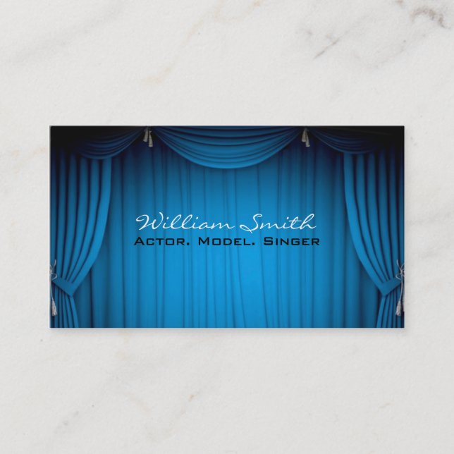 Actor/model/to singer business card (Front)