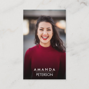 Actor Models Dancer Photo QR CODE Business Card