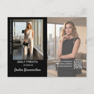 Actor Promo Card   3 Photo Composite Postcard