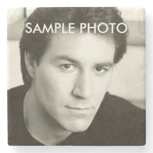Actor Promotional Business Headshot Stone Coaster