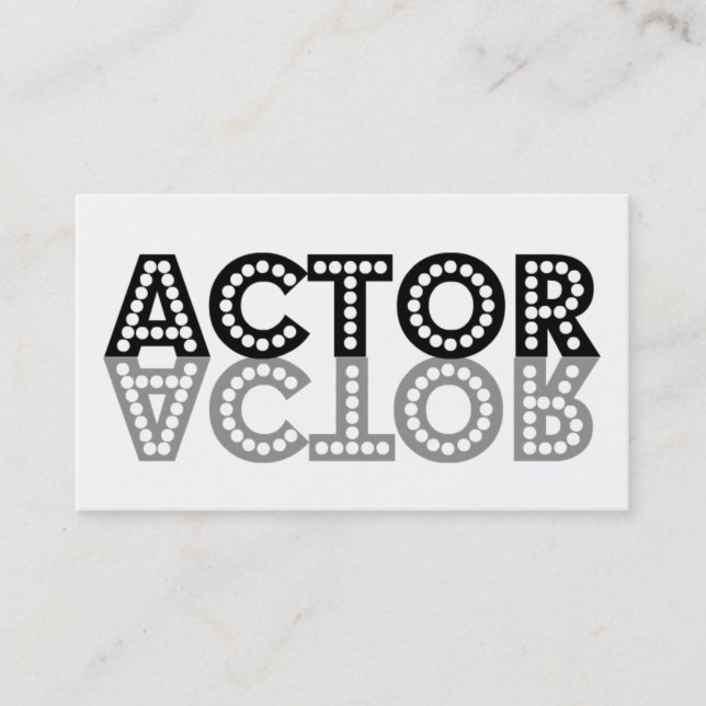 Actor Shadow Business Card (Front)