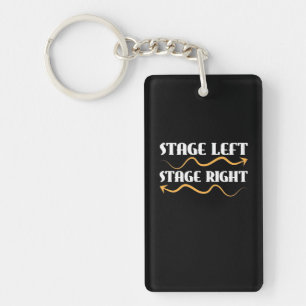 Actor Stage Left Stage Right Key Ring
