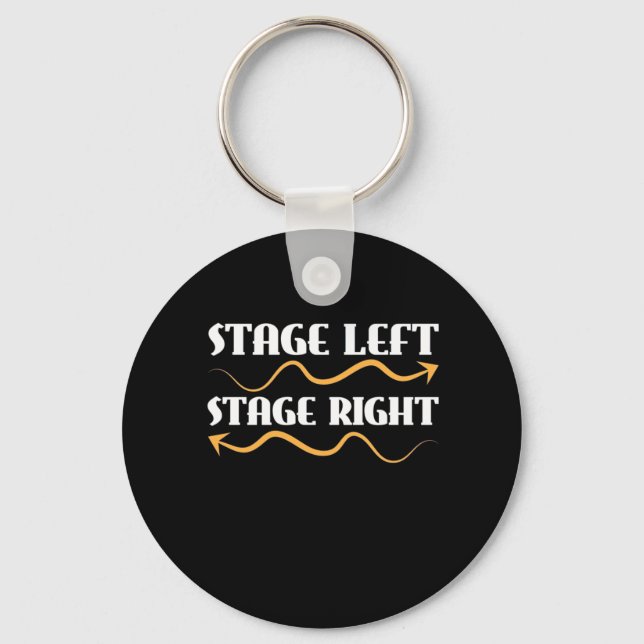 Actor Stage Left Stage Right Key Ring (Front)