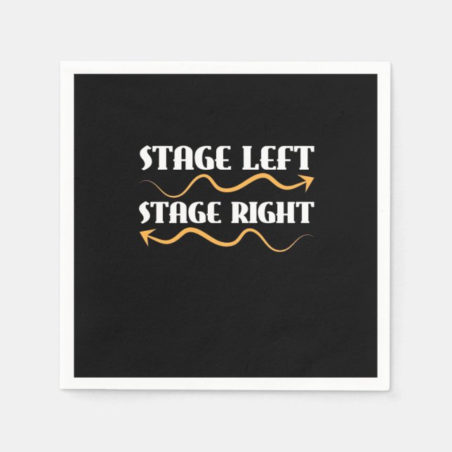 Actor Stage Left Stage Right Napkin (Front)