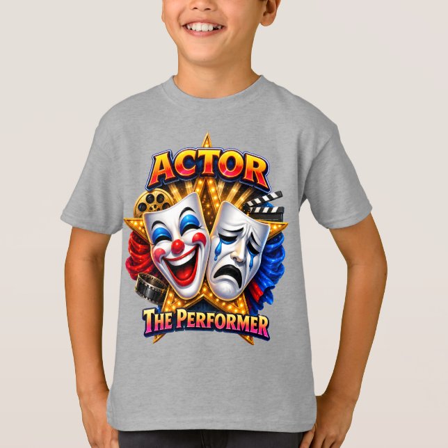 Actor - The Performer Boy's Tee (Front)