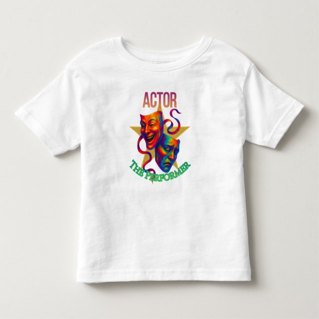 Actor - The Performer Fine Jersey Toddler T-Shirt (Front)