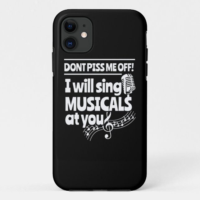 Actor Will Sing Musicals At You Case-Mate iPhone Case (Back)