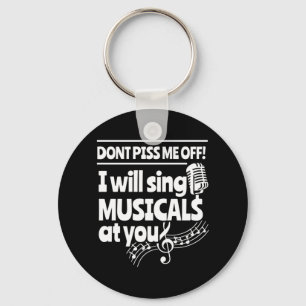 Actor Will Sing Musicals At You Key Ring