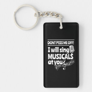 Actor Will Sing Musicals At You Key Ring