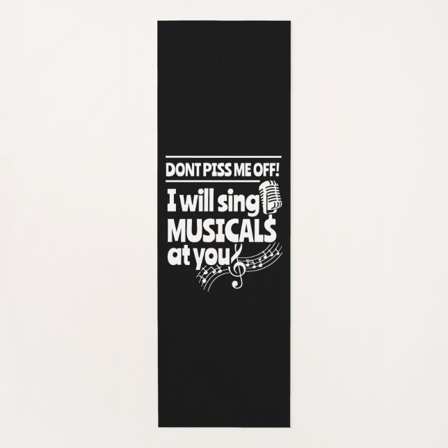Actor Will Sing Musicals At You Yoga Mat (Front)